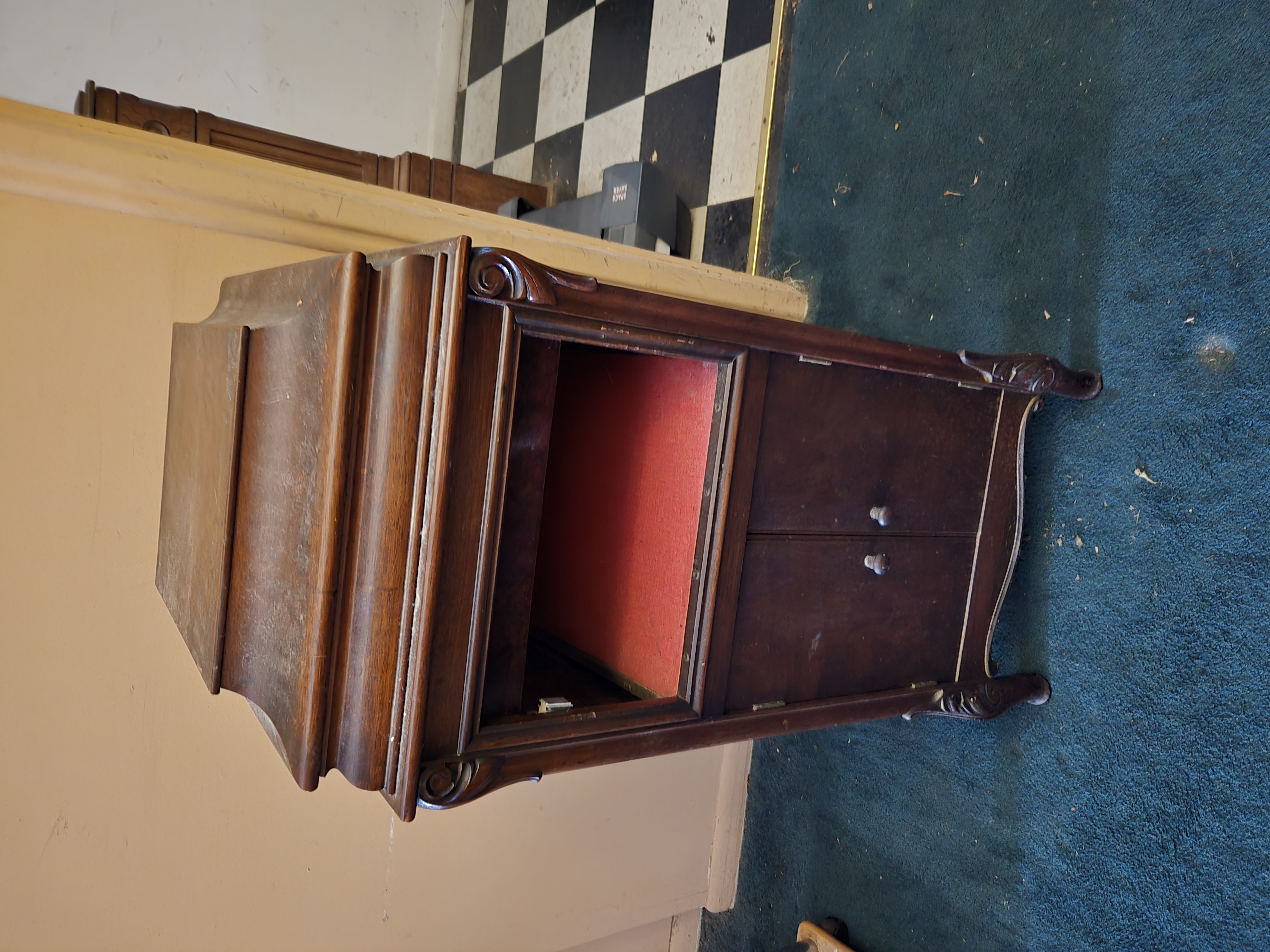 Victrola cabinet; fair to good condition